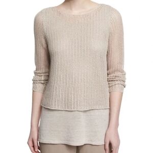 Eileen Fisher 100% Organic Linen Tunic Size MP